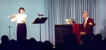 photograph of barbara allen and edward green in concert
